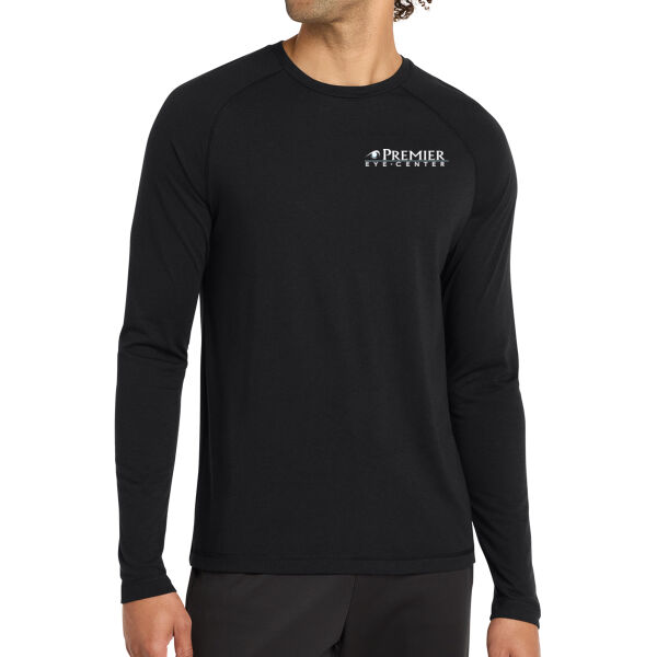 Sport-Tek PosiCharge Long Sleeve Tri-Blend Wicking Raglan Tee - Printed Logo Thumbnail
