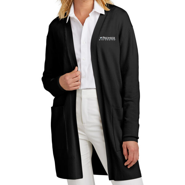 Mercer+Mettle Women's Open-Front Cardigan Sweater - Embroidered Logo Thumbnail