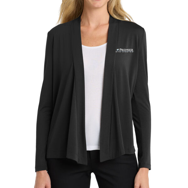 Port Authority Women's Concept Open Cardigan - Embroidered Logo Thumbnail