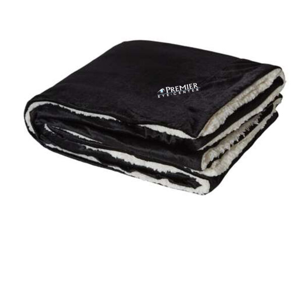 Alpine Fleece Micro Mink Sherpa Blanket - Embroidered Logo Thumbnail